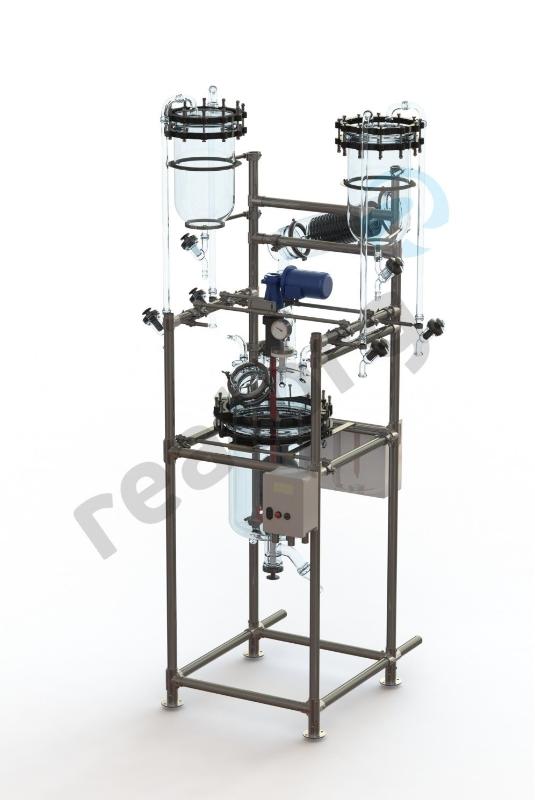 Reactor system Reatorg Technologies™ based on a glass jacketed reactor 50 L