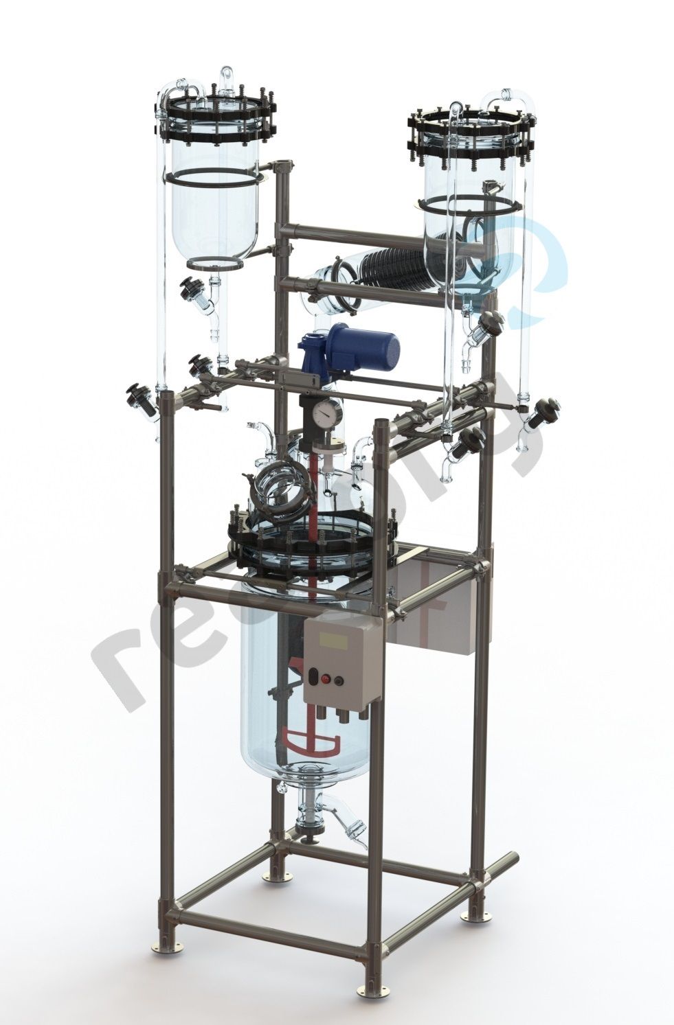 Reactor system Reatorg Technologies™ based on a glass jacketed reactor 100 L