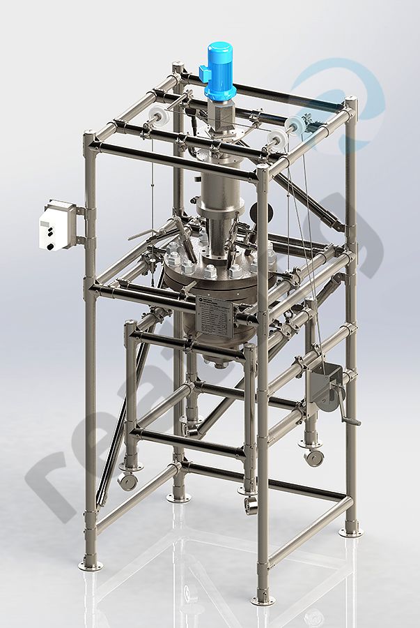 Pressure jacketed reactor Reatorg Technologies from titanium grade 2 (IMI 125) V=10L