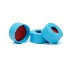 Крышки с септой для виал 2 мл Snap cap,  blue, red rubber/PTFE 100/PK,  5182-3458 Agilent