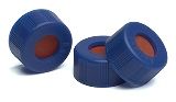 Крышки для виал 2мл синие завинч.Blue screw caps,  PTFE/red sil septa,  500pk,  5185-5820 Agilent