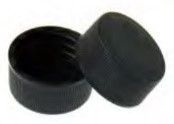 22-400 Black Closed Top PP Cap. 100pcs/pk