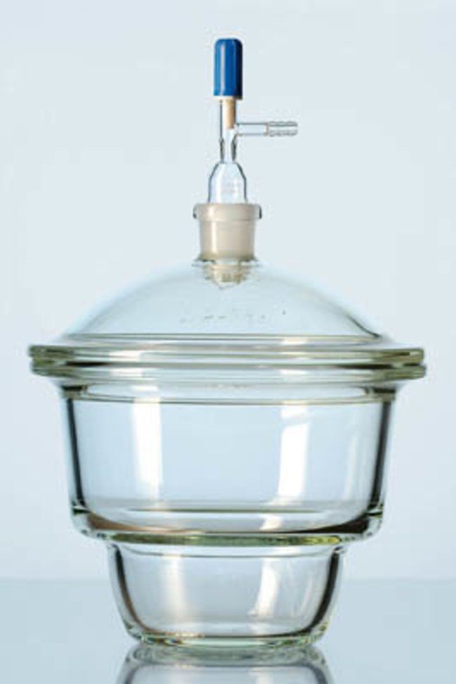 Вакуум-эксикатор стеклянный с краном, Высота 296 мм, Разм.шл. NS24/29, DN 200 247826108 Duran 9042138