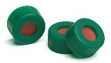 Крышки винтовые Screw cap green PTFE/red silicone 100/PK, 5182-0718 Agilent