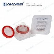 Sterile 25mm PTFE Hydrophilic Syringe Filter 0.45um with Outer Ring.50pcs/pk.