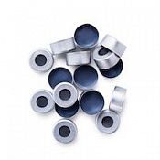 Крышки обжимные алюм с септой crmp cap 11m slvr PTFE/Butyl 100pk, 8010-0051, Agilent