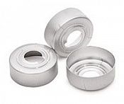 Крышка обжимная алюм. без септы 20mm silver alum safety crimp cap 100pk, 9301-0718 Agilent
