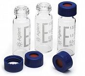 Виалы винтовые с крышкой Screw Cap Vial, Cap + Septa Kit  500EA, 5182-0736 Agilent