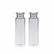 Виалы 20mL Clear Glass 22.5x75mm. 20mm Beveled Edge. Rounded-Flat Bottom. Crimp Headspace Vial. 100pcs/pk, ALWSCI