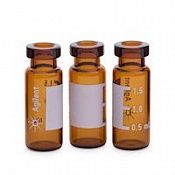 Виалы защелк.крыша, темн. Amber vial snap cap w PTFE/rubber 500/pk, 5182-0548 Agilent