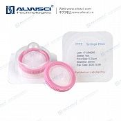 Sterile 25mm PTFE Hydrophilic Syringe Filter 0.22um with Outer Ring.50pcs/pk.
