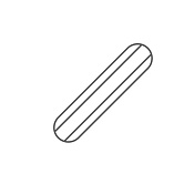 Якорь магнитный цилиндрический с плоским ребром, L=60 мм, D=10 мм, 1.260