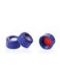 Крышки для виал, винт, 9-425, открыт, септа крас PTFE/бел силик, 1 мм UltraClean, C0001019 AWLSCI