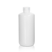 Бутылки HDPE, 1000 мл, винтовые, светл, с крышками, широкое горло, нестерил, 50/уп, PK00307