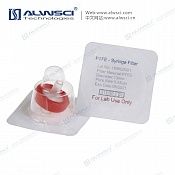 Sterile 13mm PTFE Hydrophobic Syringe Filter 0.45um with Outer Ring.100pcs/pk.